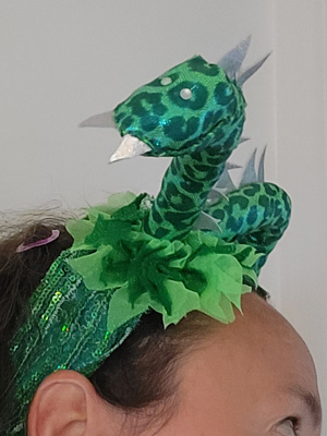 Loch Ness Monster head dress